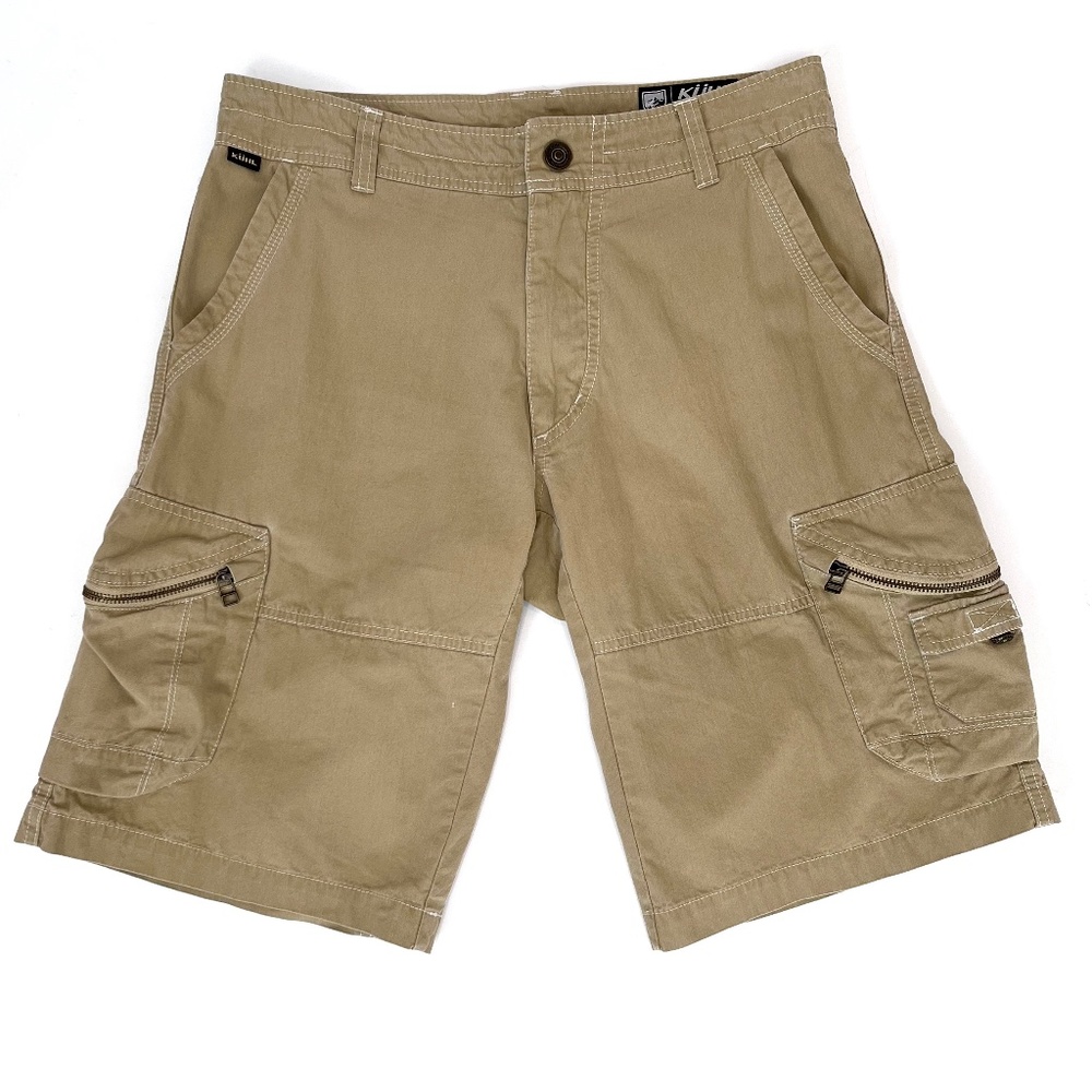 Kuhl Vintage Patina Tan Cargo Shorts Size 30